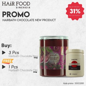 Buy 3 Hairbath Chocolate New Free 1 Hairbath Strawberry Kemasan Lama